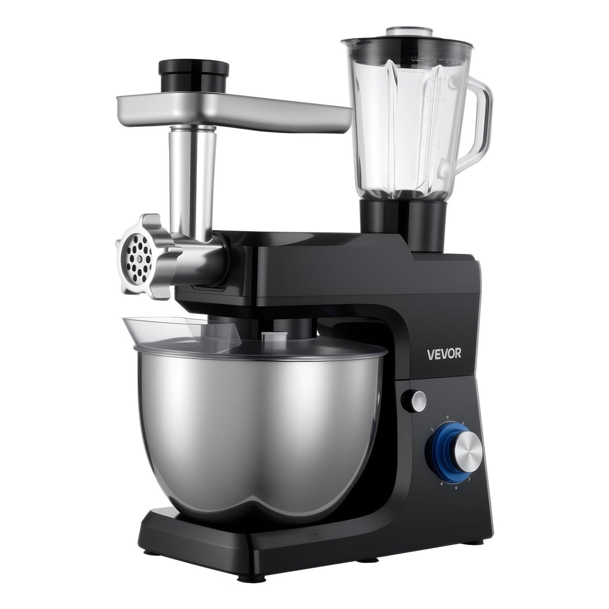 Standmixer, 7,8 L elektrische Küchenmaschine, 1500W Teigkneter, 6+P - NovaDom